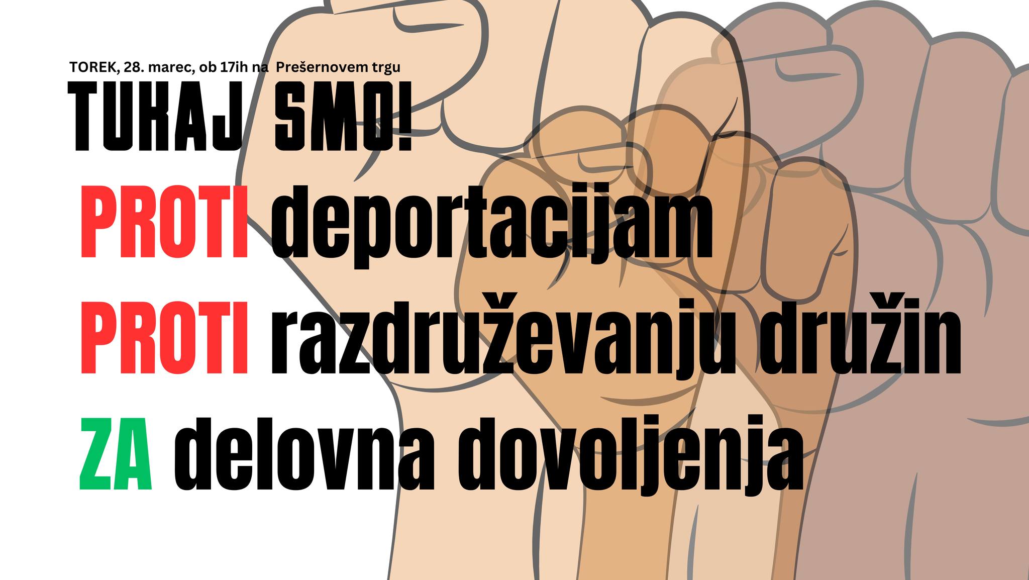 Pismo podpore tujim delavcem v Sloveniji